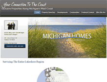Tablet Screenshot of michiganhomesandcottages.com